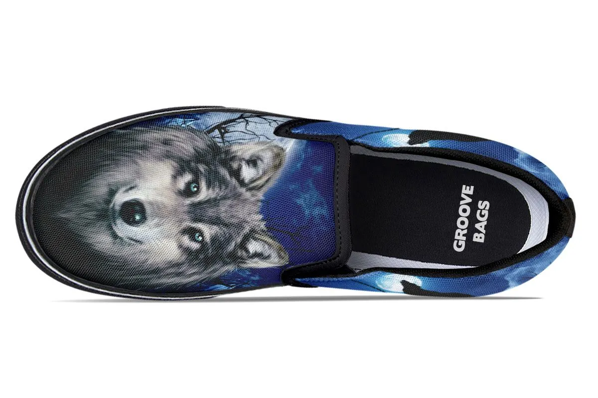 Grey Wolf Slip-On Shoes
