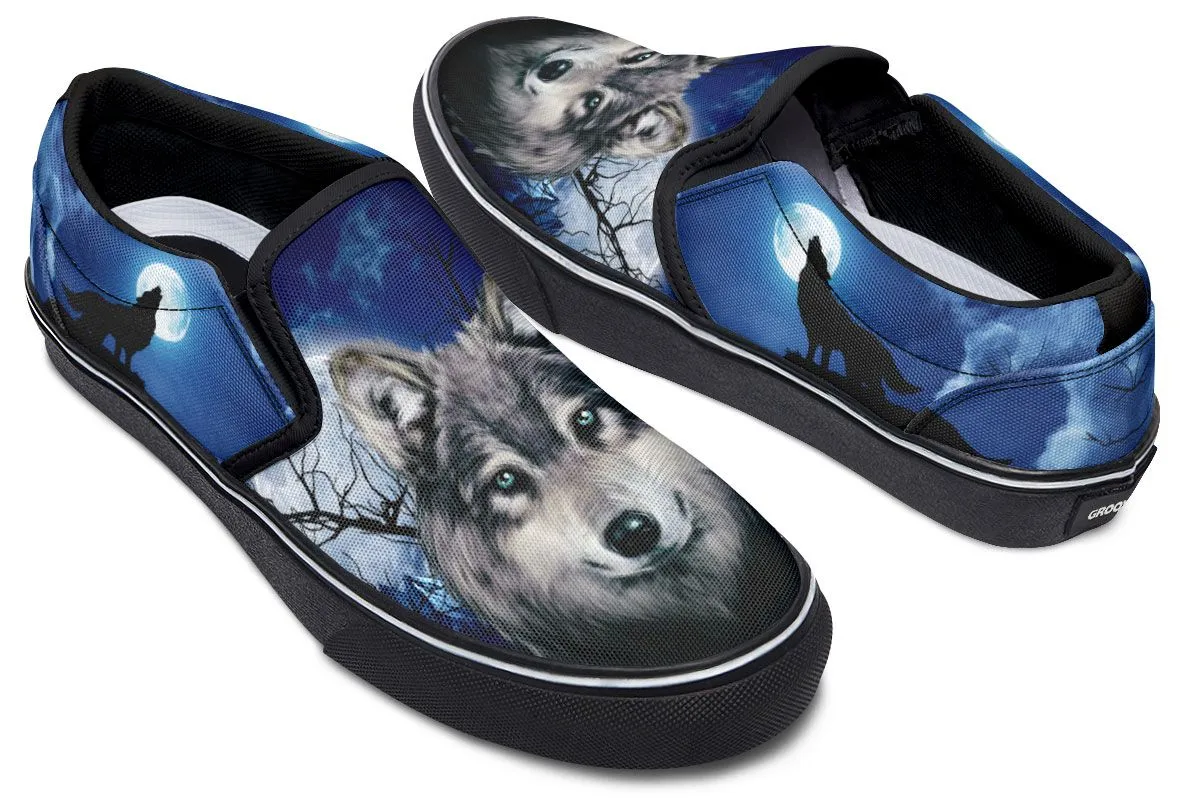 Grey Wolf Slip-On Shoes
