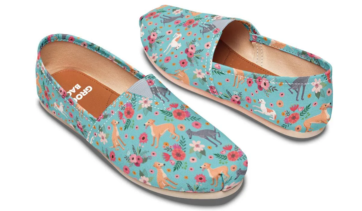 Greyhound Flower Casual Shoes
