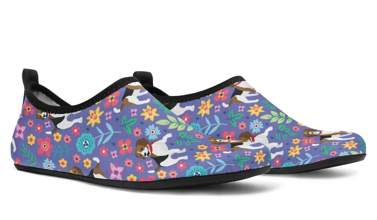 Groovy Beagle Aqua Barefoot Shoes