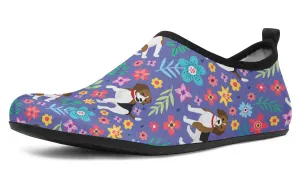 Groovy Beagle Aqua Barefoot Shoes