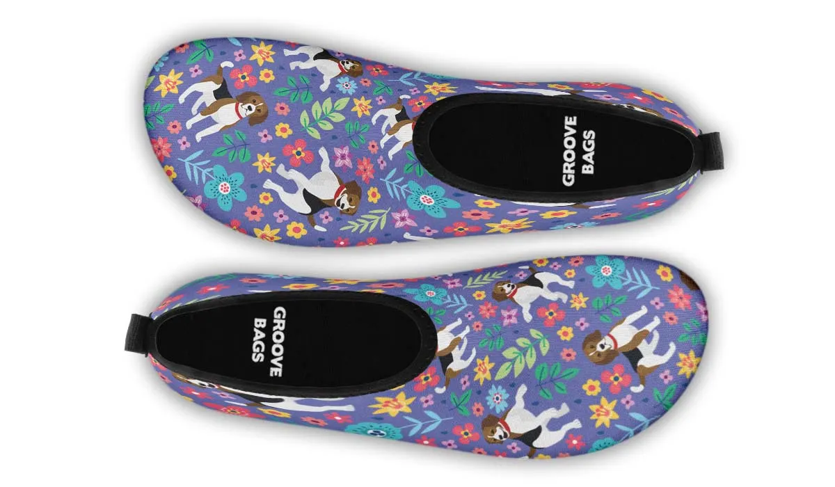 Groovy Beagle Aqua Barefoot Shoes