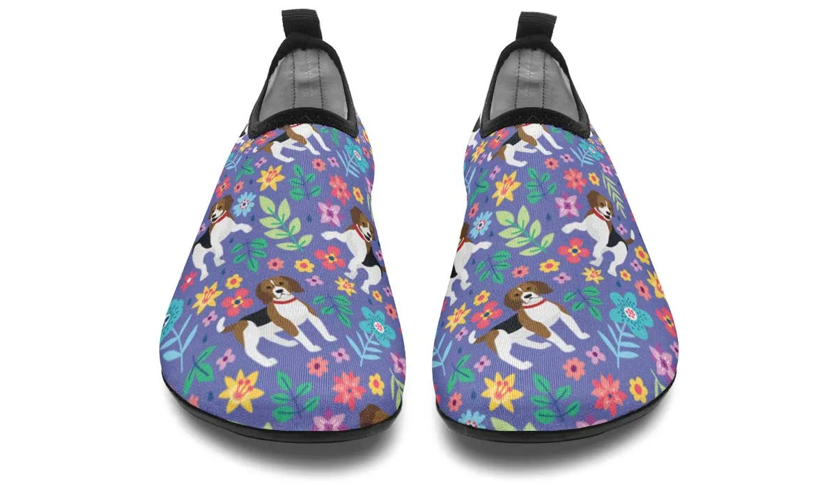 Groovy Beagle Aqua Barefoot Shoes