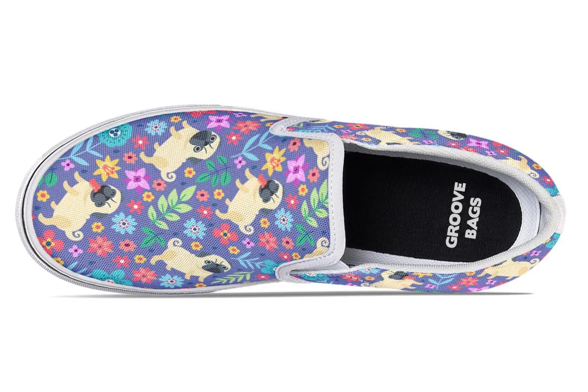 Groovy Pug Slip-On Shoes