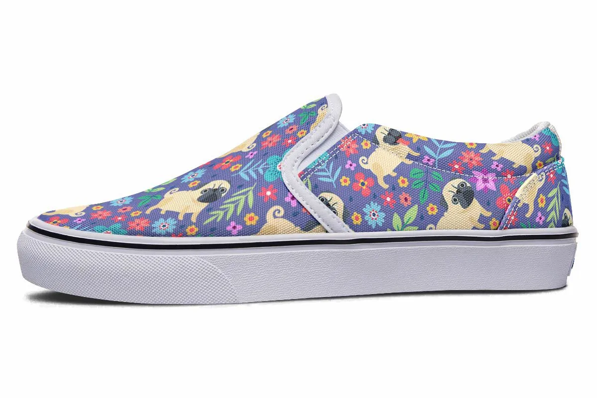 Groovy Pug Slip-On Shoes