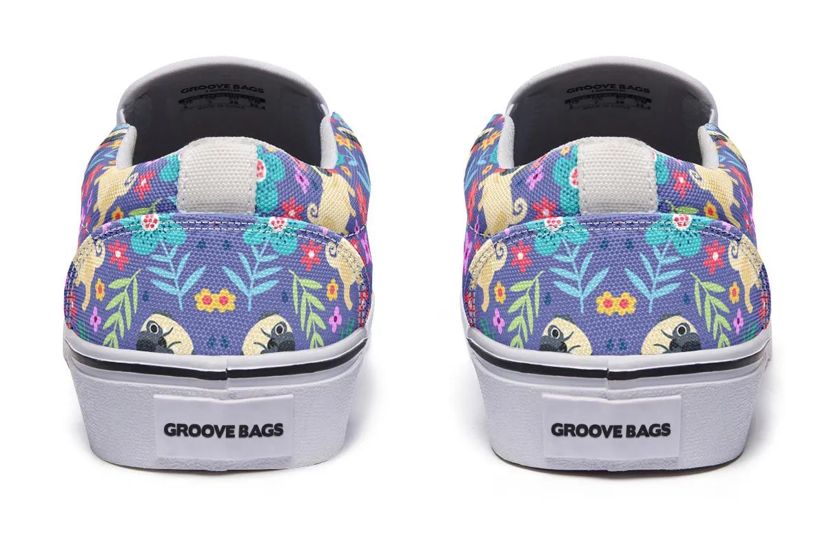 Groovy Pug Slip-On Shoes