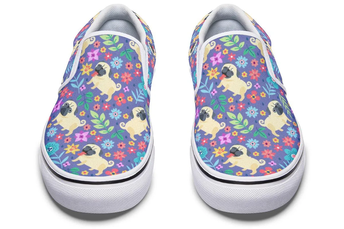 Groovy Pug Slip-On Shoes