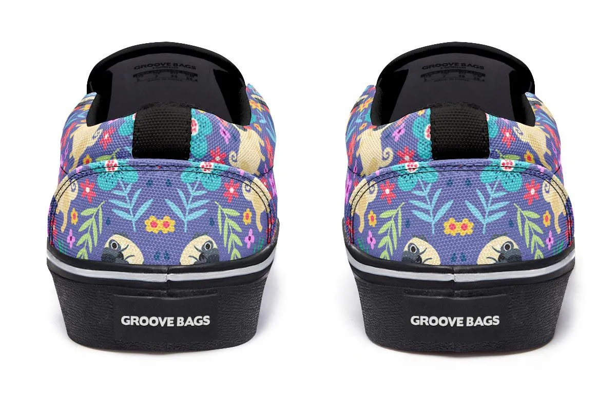 Groovy Pug Slip-On Shoes