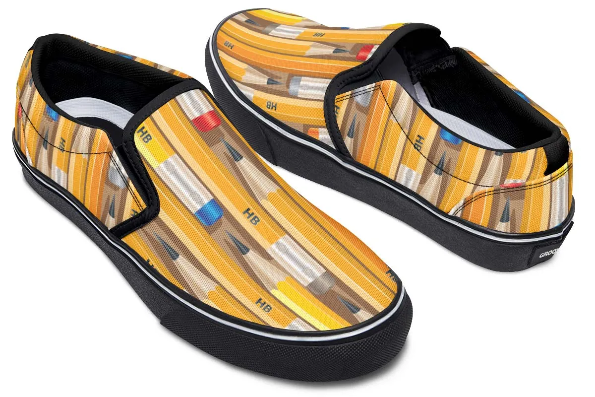 H B Pencils Slip-On Shoes