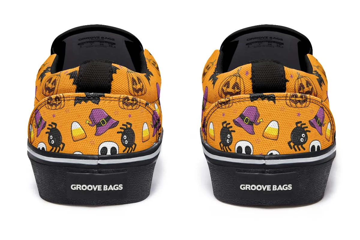 Halloween Pattern Slip-On Shoes