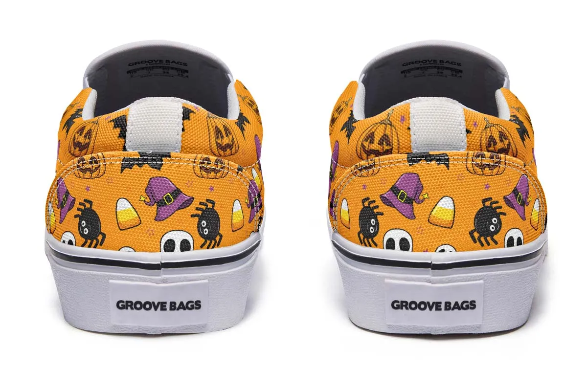 Halloween Pattern Slip-On Shoes