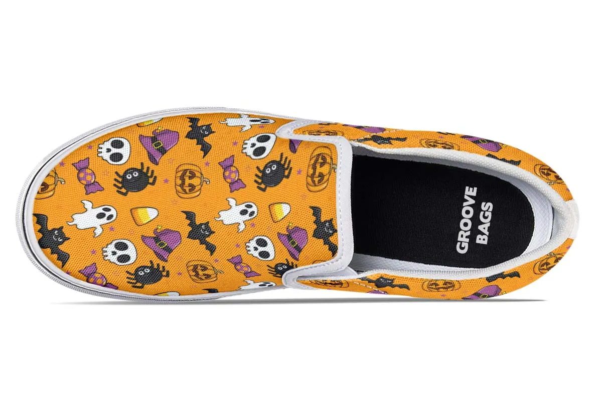 Halloween Pattern Slip-On Shoes