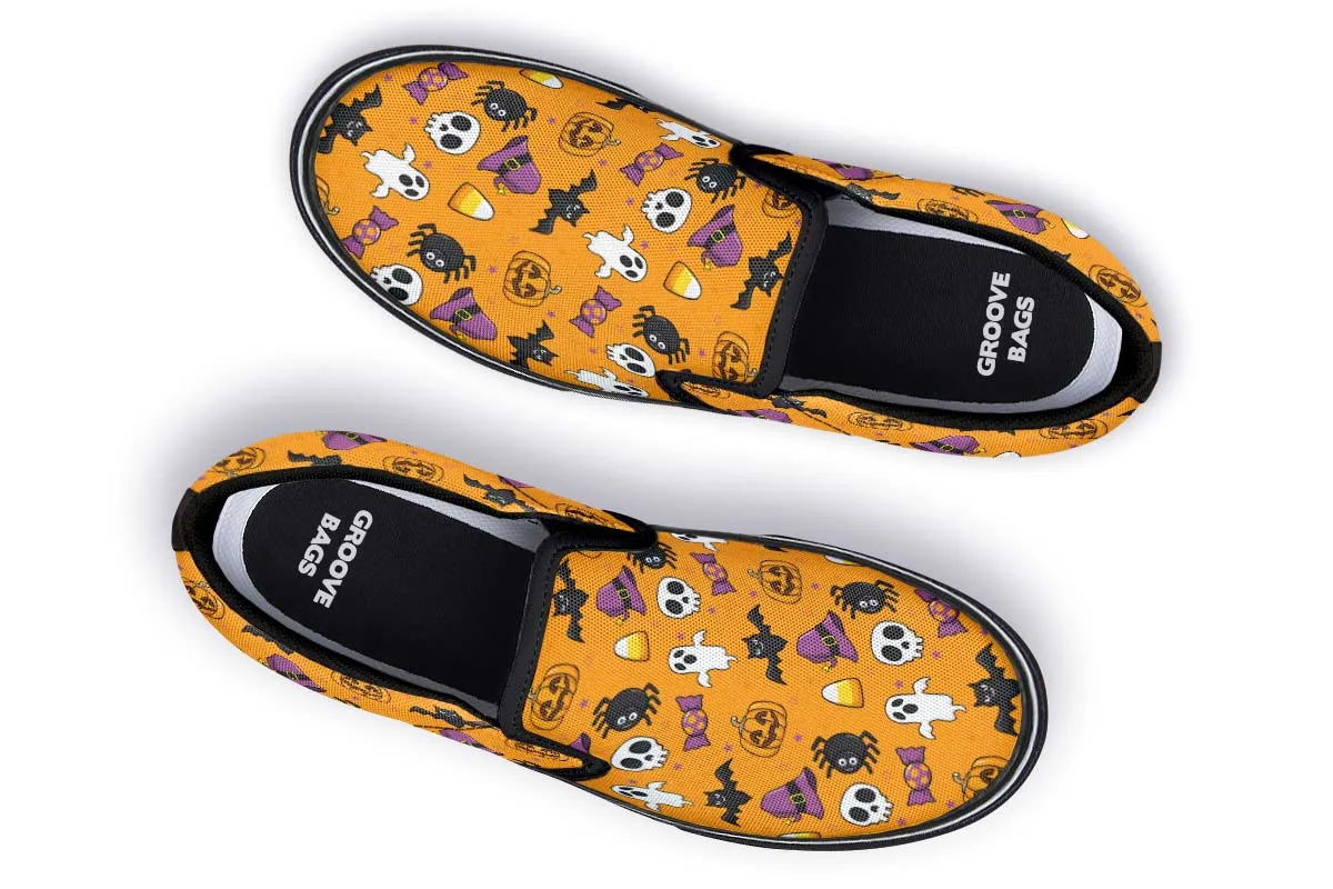 Halloween Pattern Slip-On Shoes