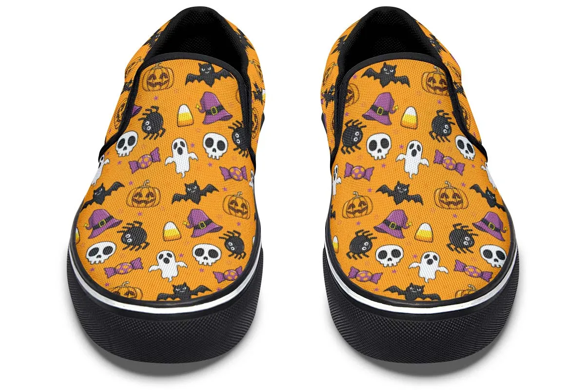 Halloween Pattern Slip-On Shoes