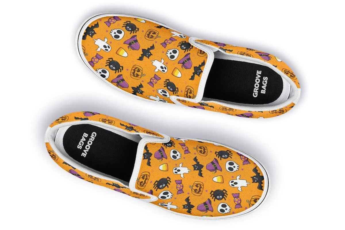 Halloween Pattern Slip-On Shoes