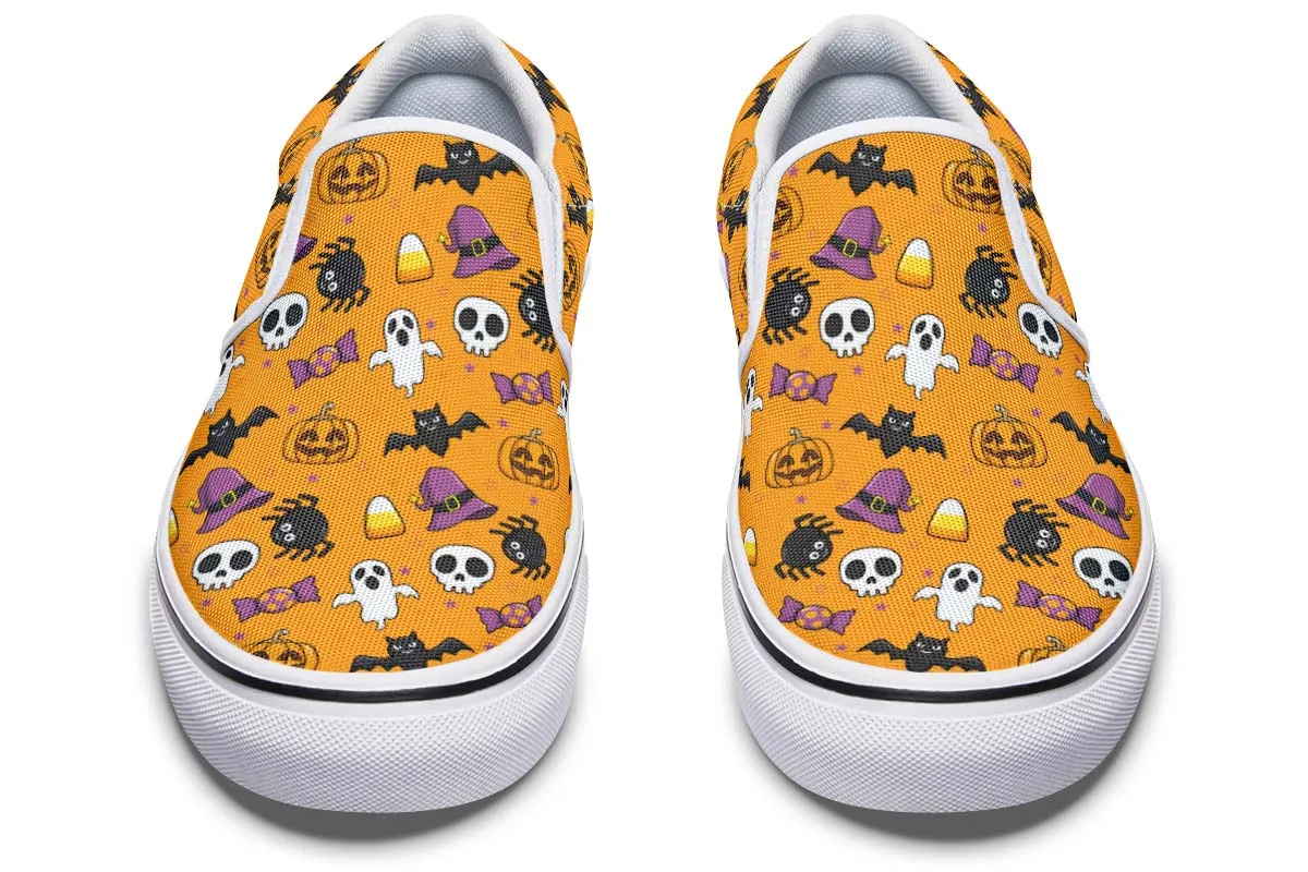 Halloween Pattern Slip-On Shoes