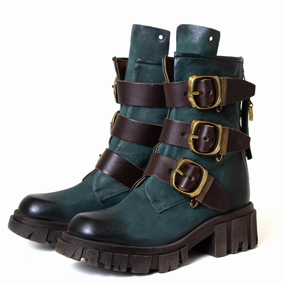 Hamish Women's Leather Platform Ankle Boot