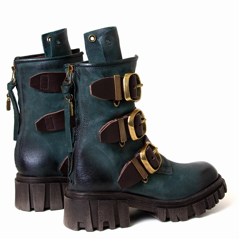 Hamish Women's Leather Platform Ankle Boot