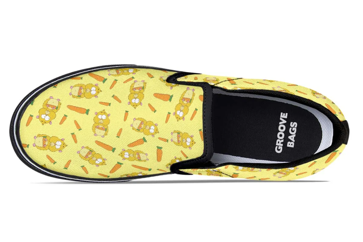 Hamster Pattern Slip-On Shoes