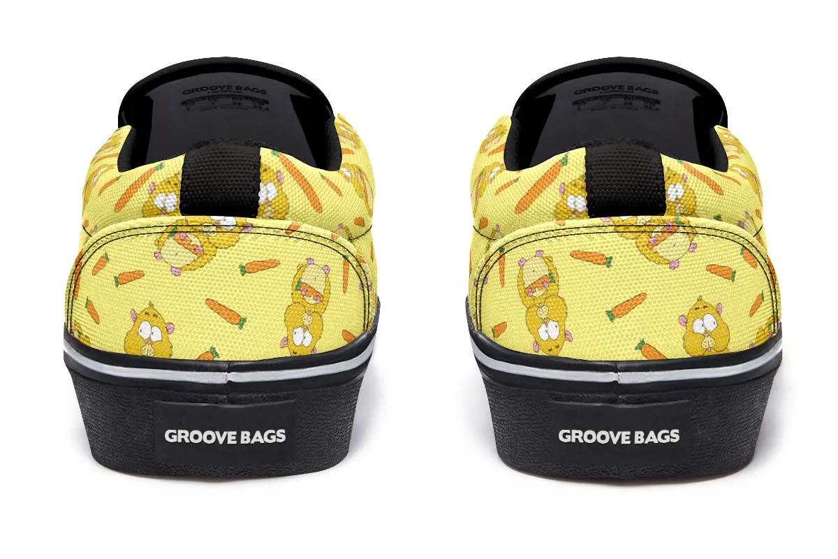 Hamster Pattern Slip-On Shoes