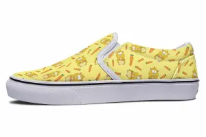 Hamster Pattern Slip-On Shoes