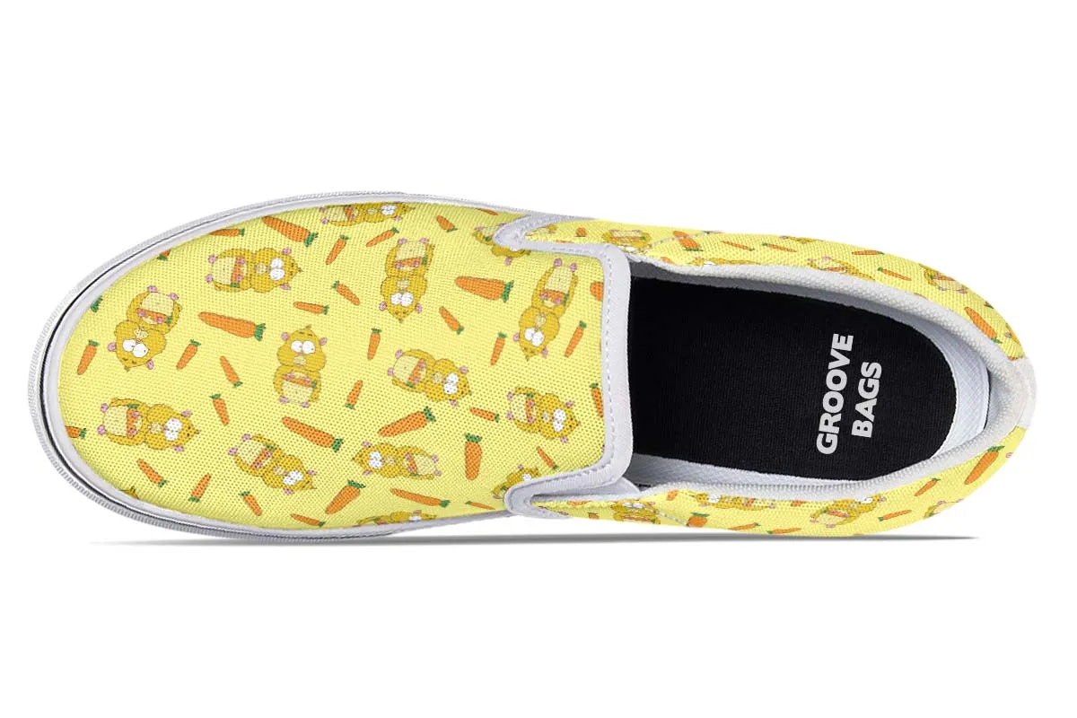 Hamster Pattern Slip-On Shoes