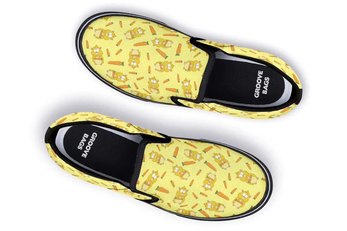Hamster Pattern Slip-On Shoes