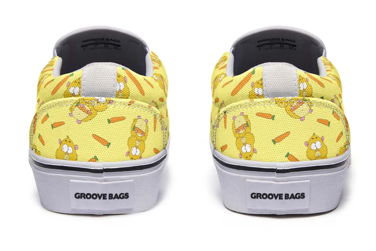 Hamster Pattern Slip-On Shoes