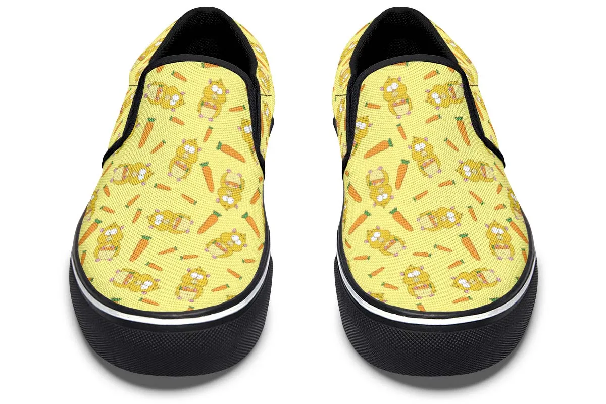 Hamster Pattern Slip-On Shoes