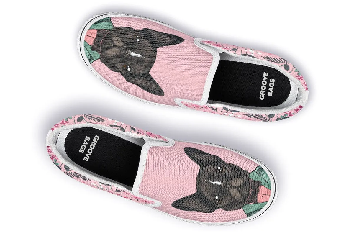 Handsome French Bulldog Slip-On Shoes