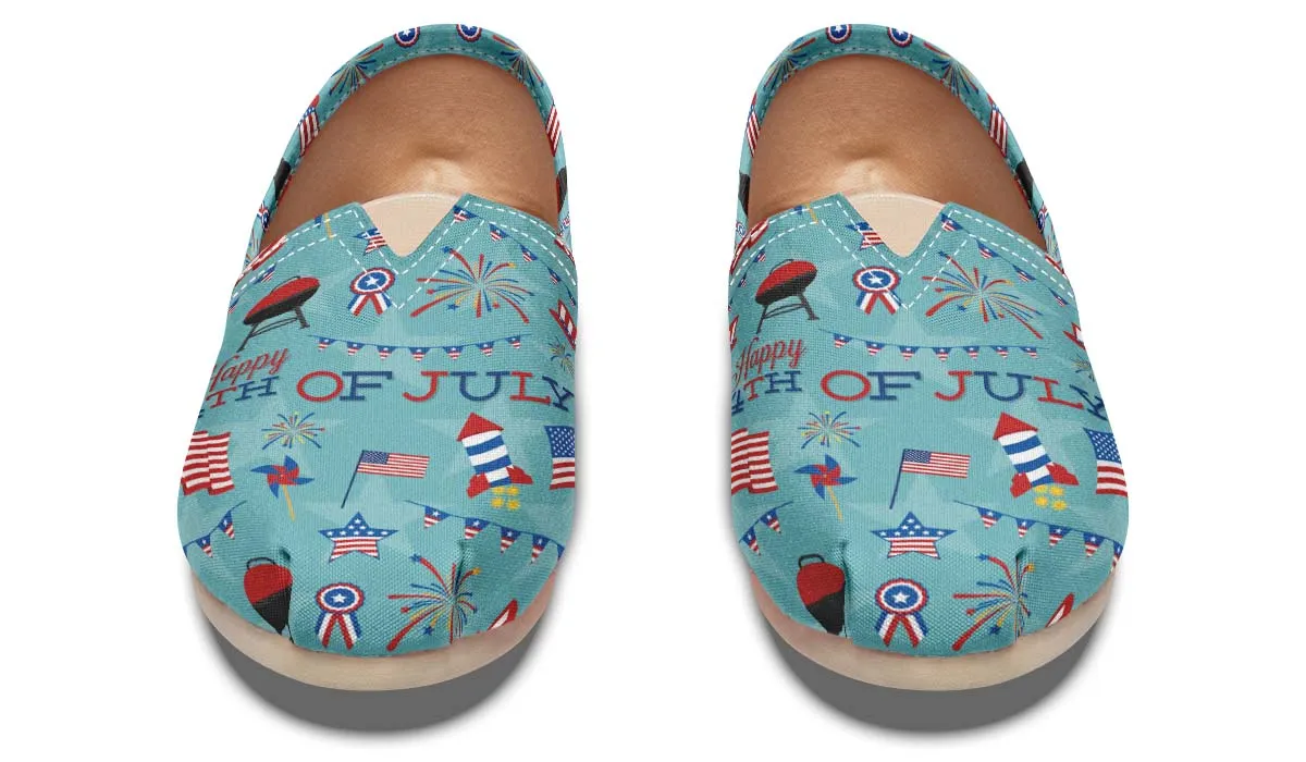 Happy Fourth of July Casual Shoes