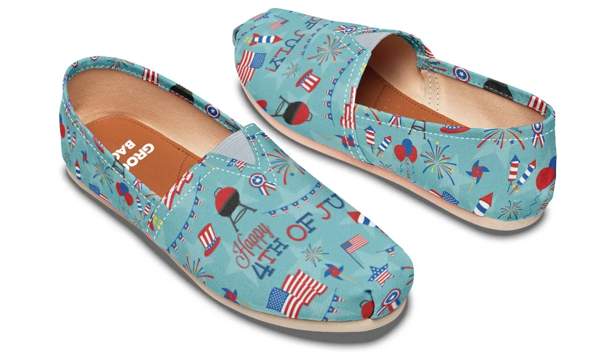 Happy Fourth of July Casual Shoes