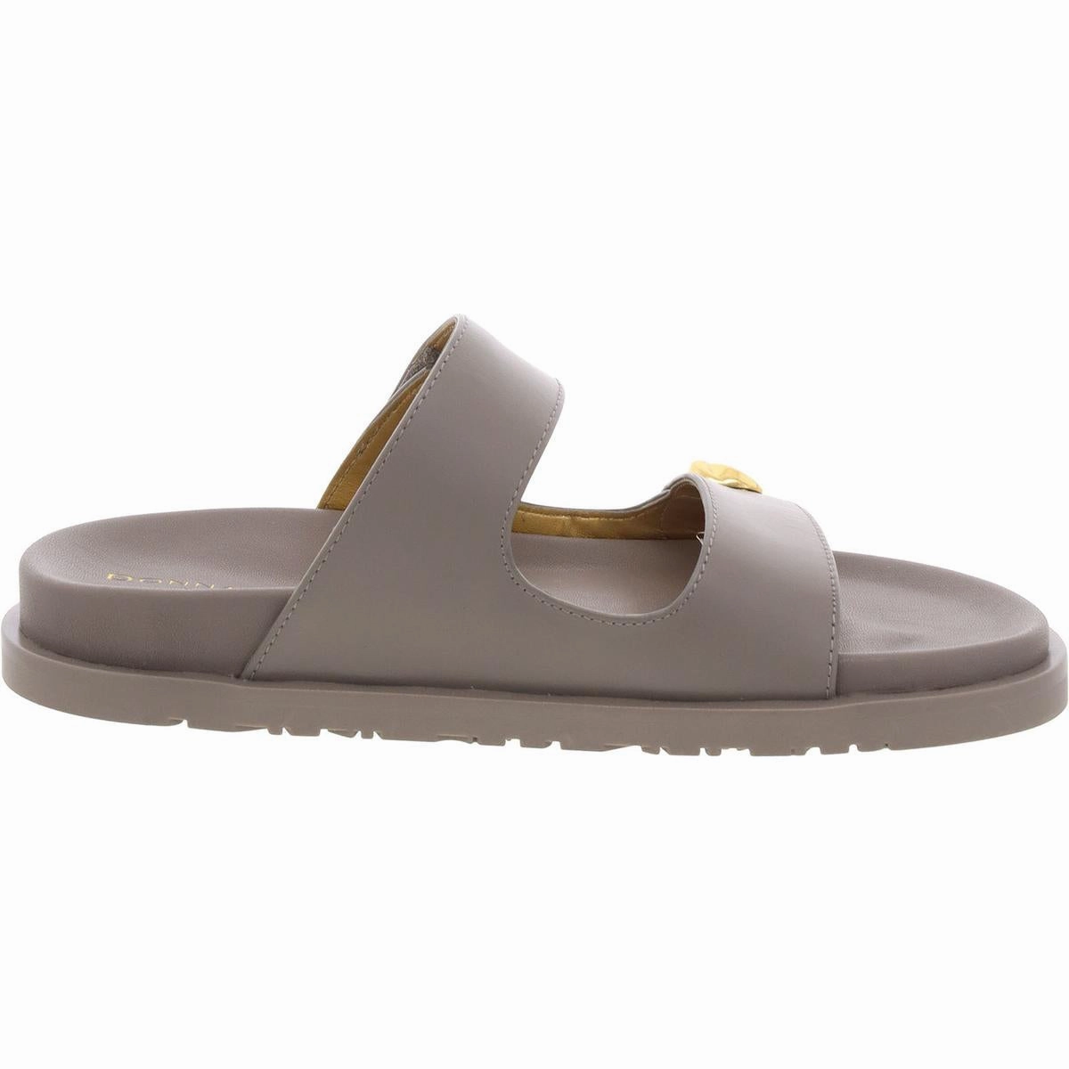 HAZLEY-FLAT SANDAL Womens Laceless Leather Slide Sandals