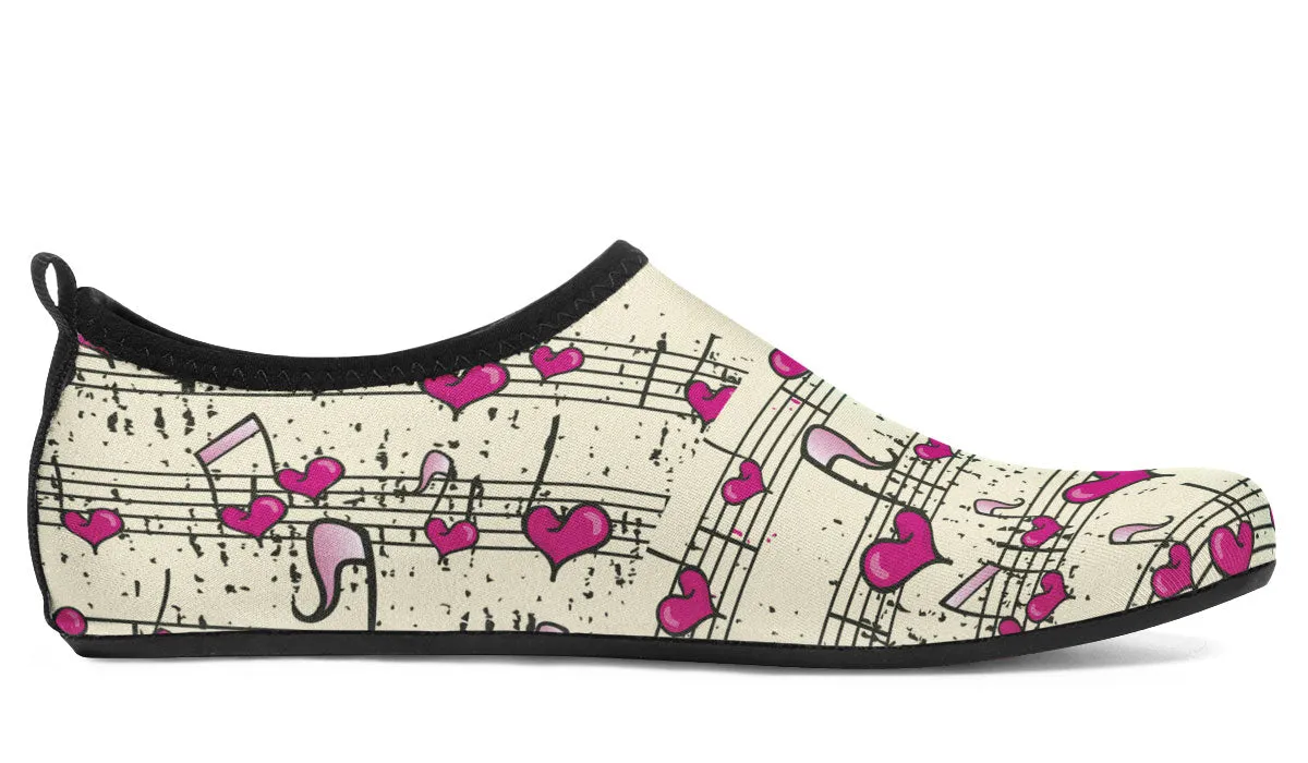 Heart Music Aqua Barefoot Shoes