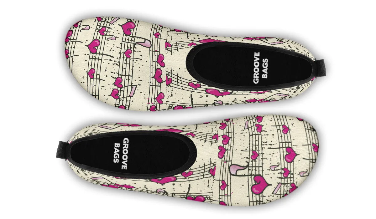 Heart Music Aqua Barefoot Shoes