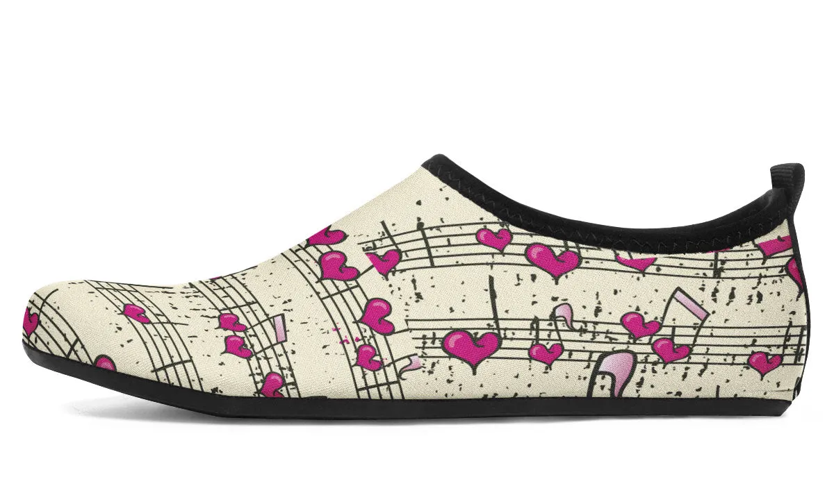 Heart Music Aqua Barefoot Shoes