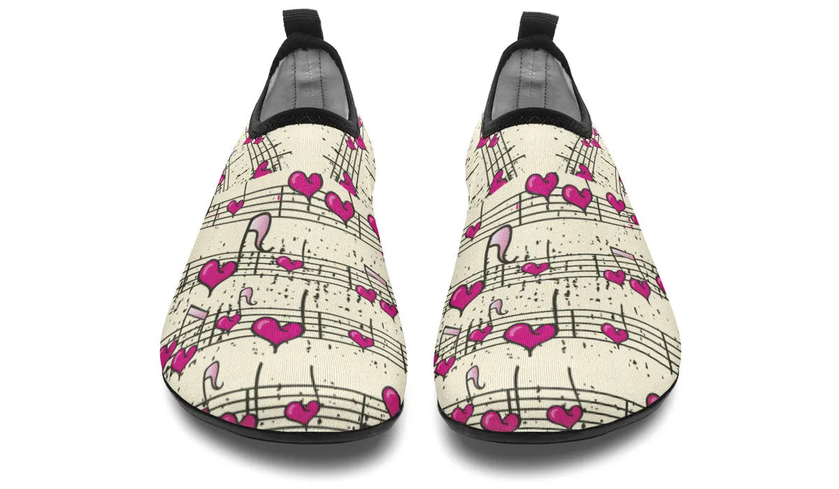 Heart Music Aqua Barefoot Shoes