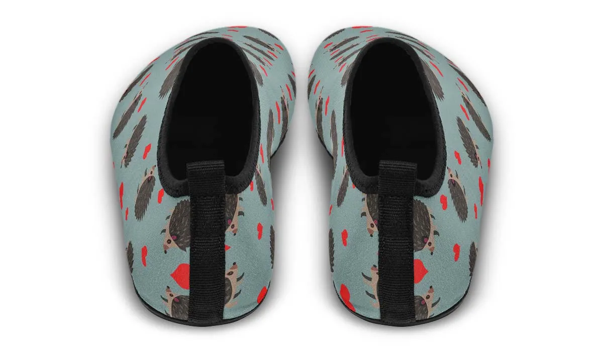 Hedgehog Pattern Aqua Barefoot Shoes