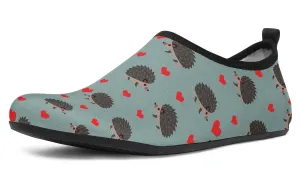 Hedgehog Pattern Aqua Barefoot Shoes