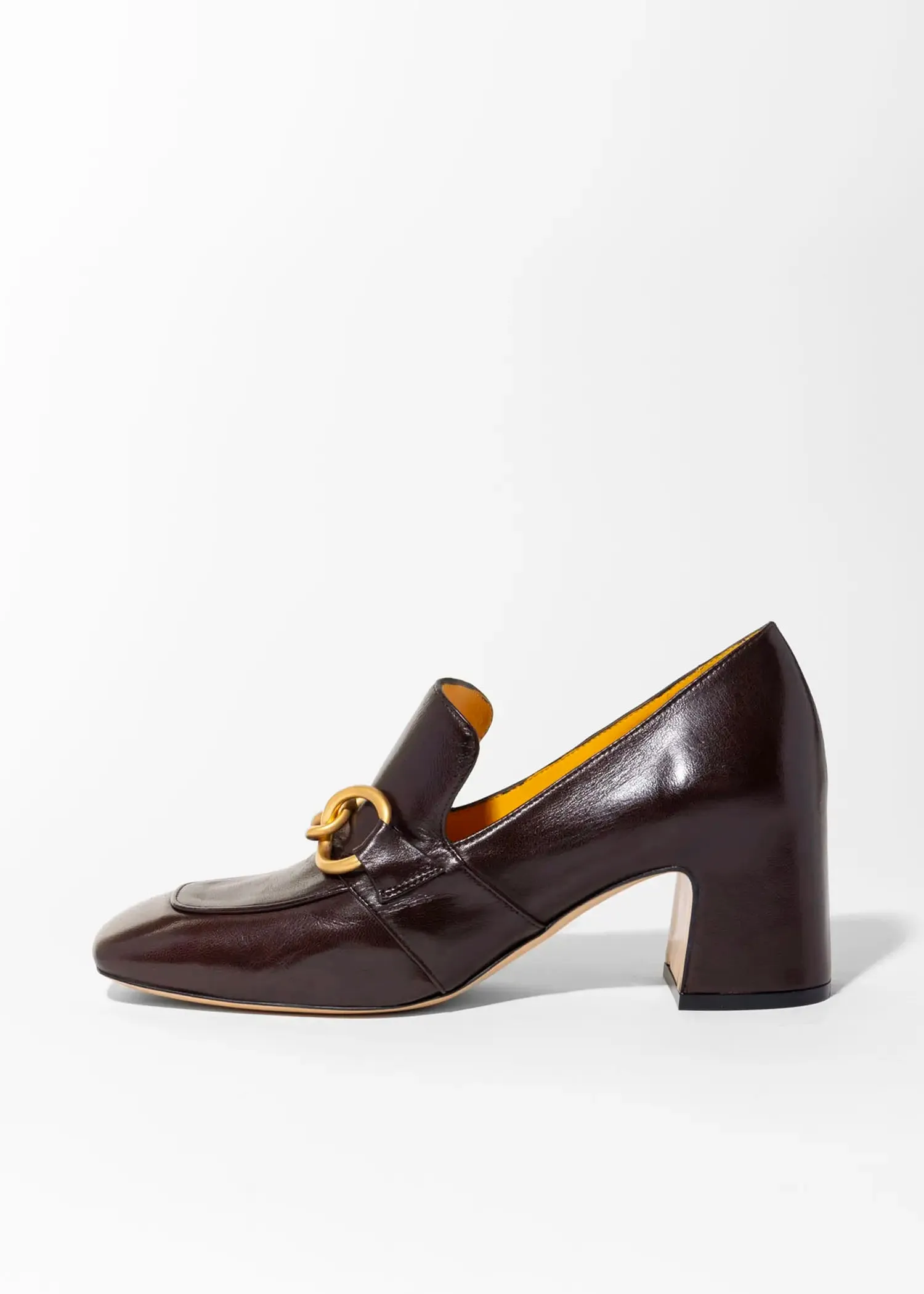 Heeled Leather Loafer