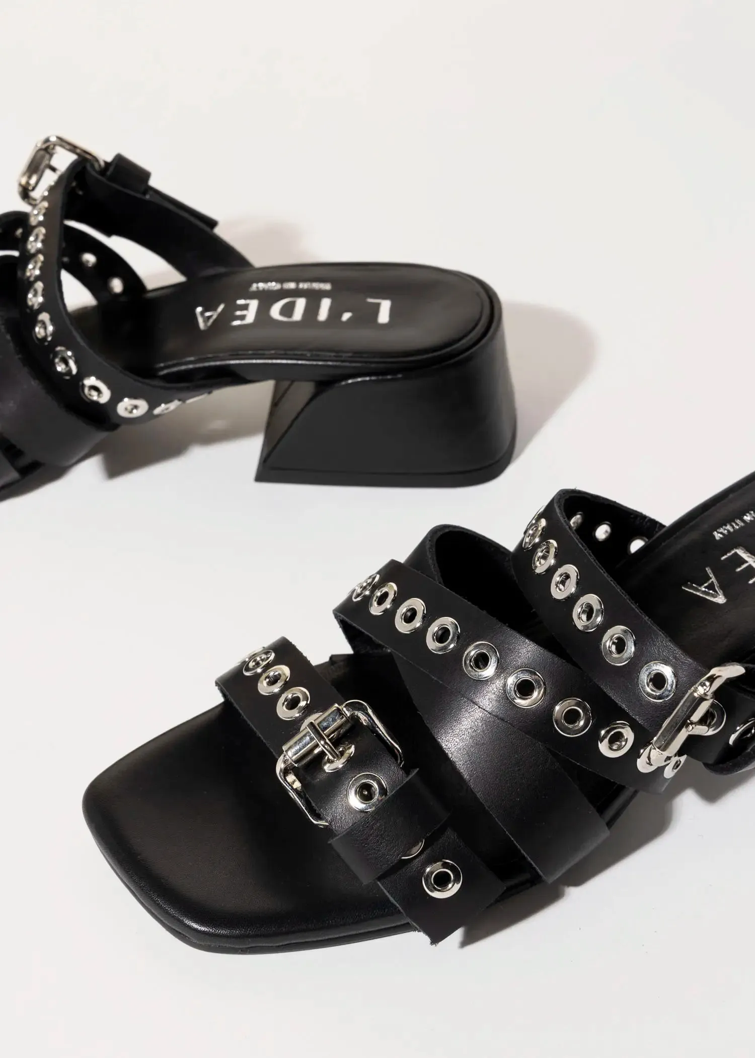 Heeled Slide Sandal
