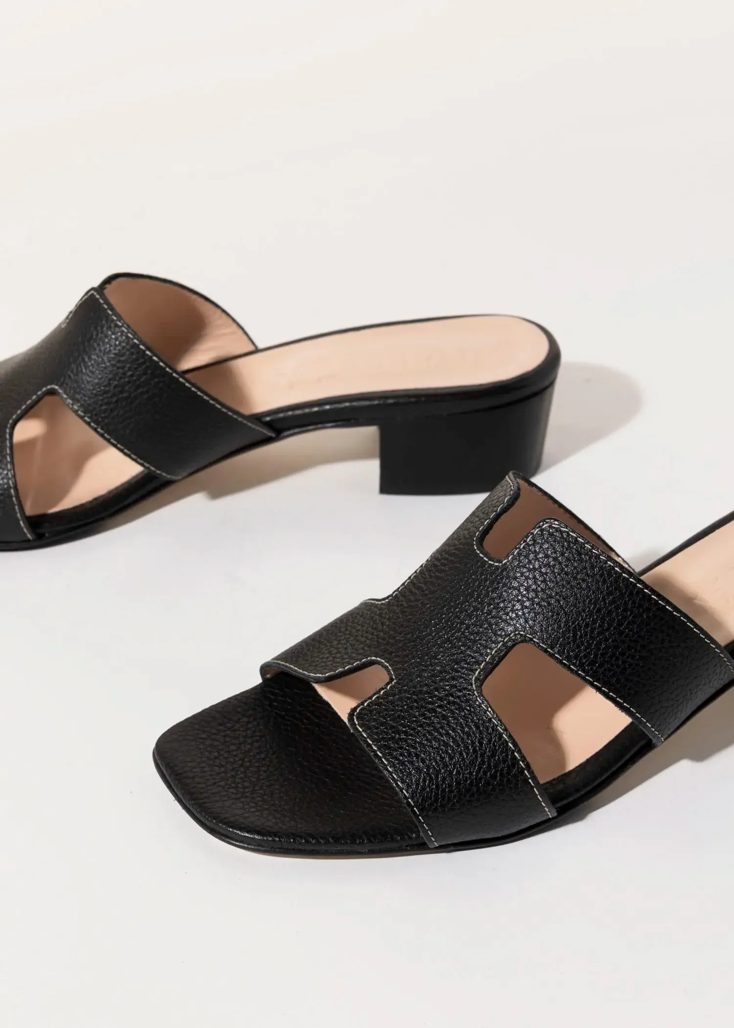 Heeled Slide Sandal