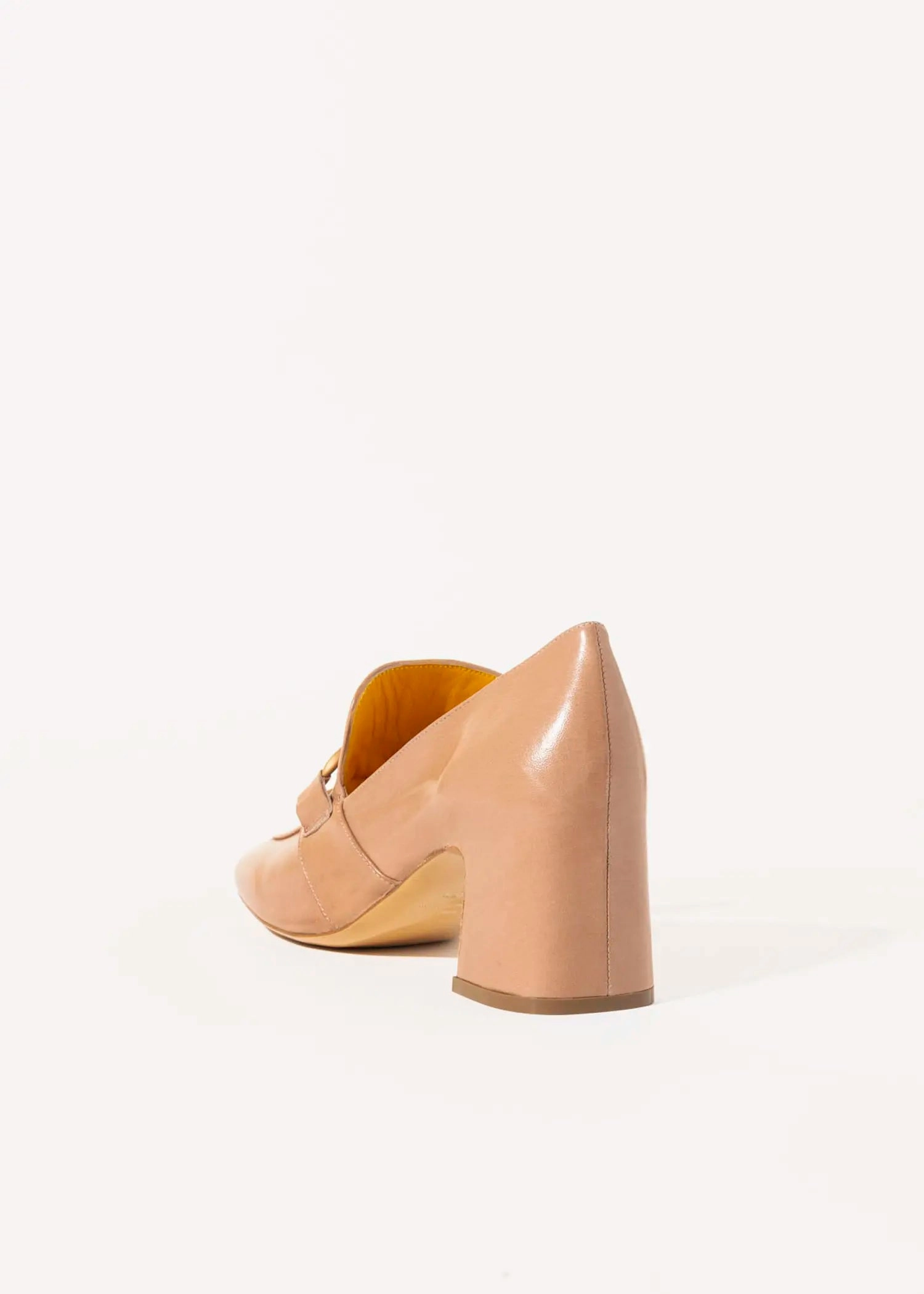 Heeled Leather Loafer