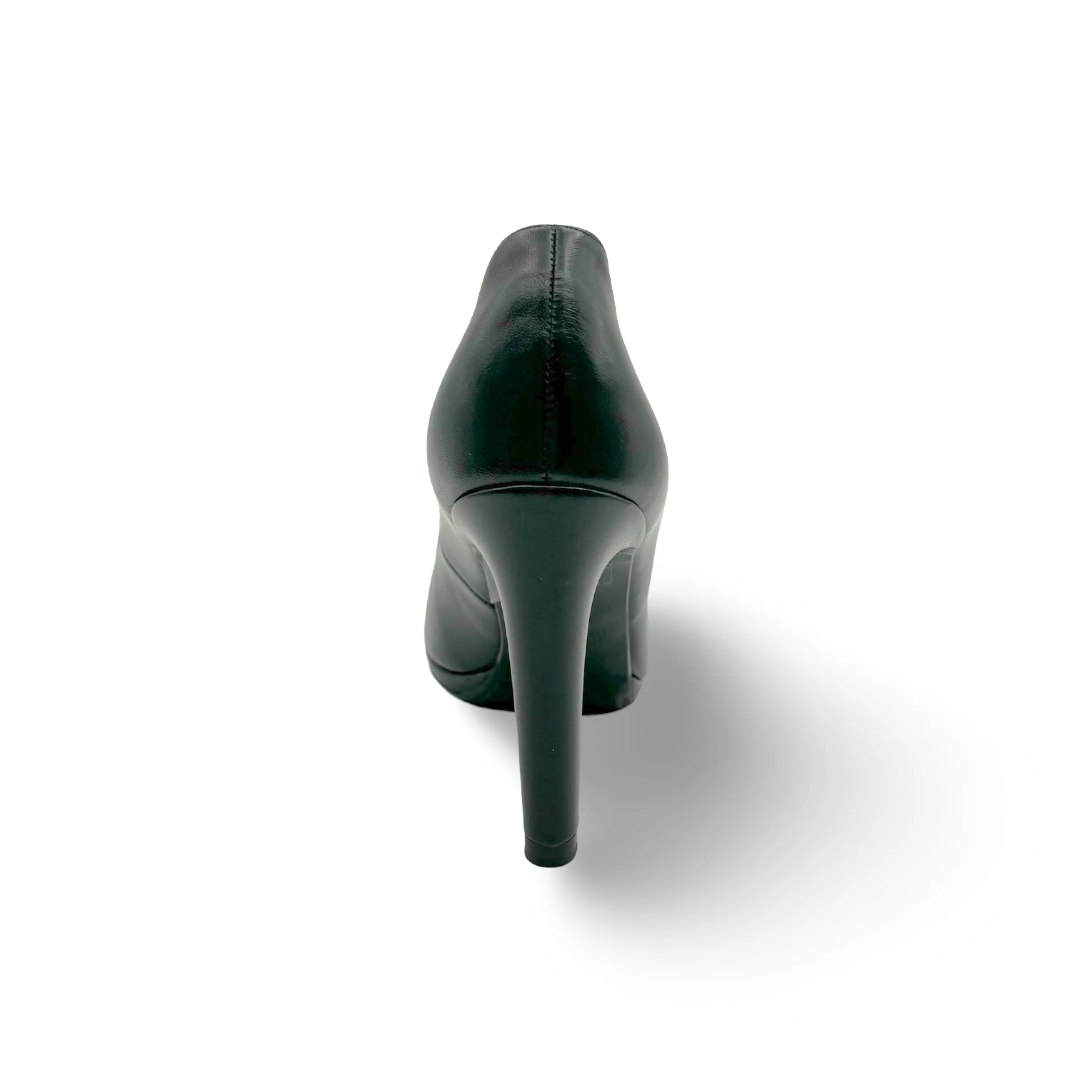 Herdi-Classic Black Leather Heel