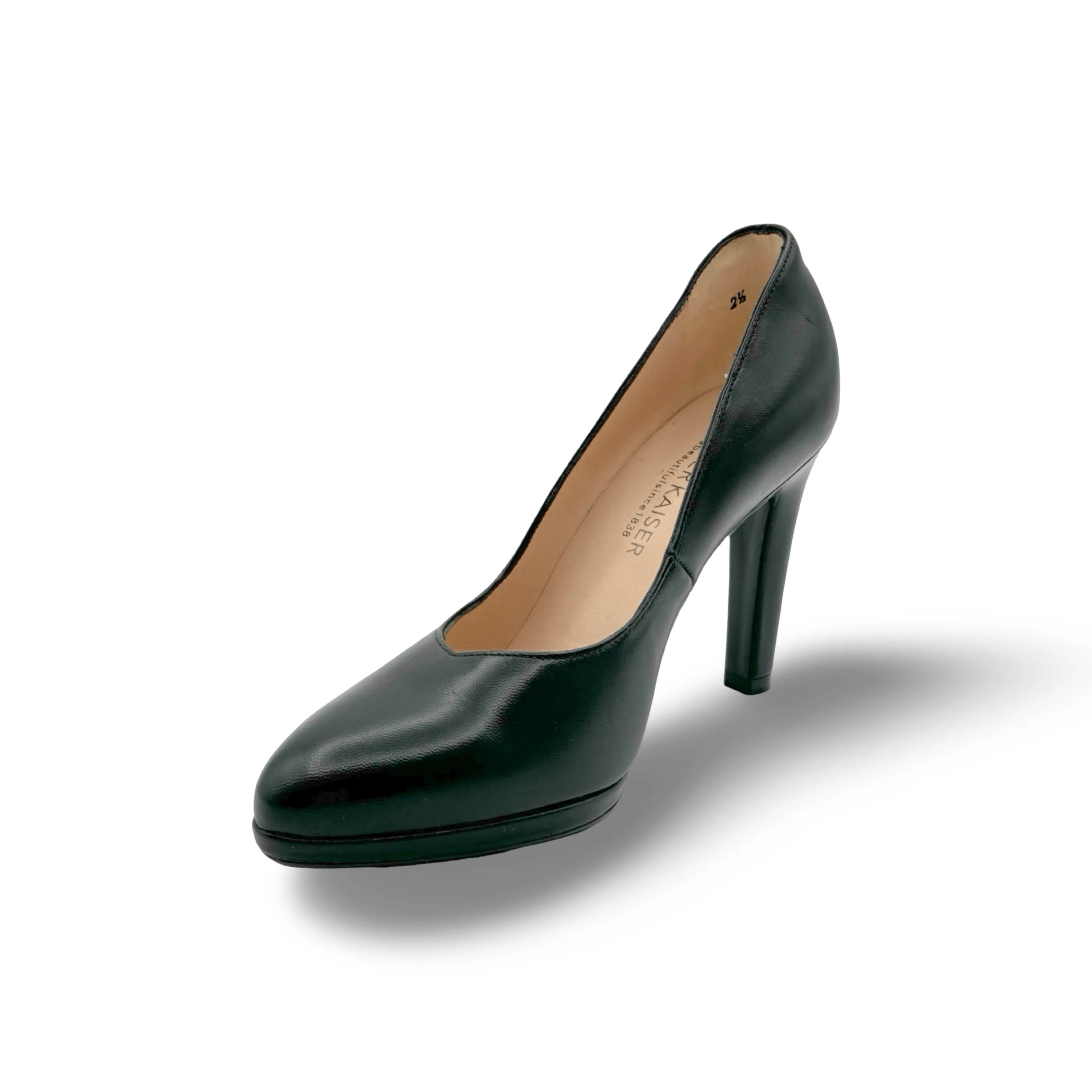 Herdi-Classic Black Leather Heel