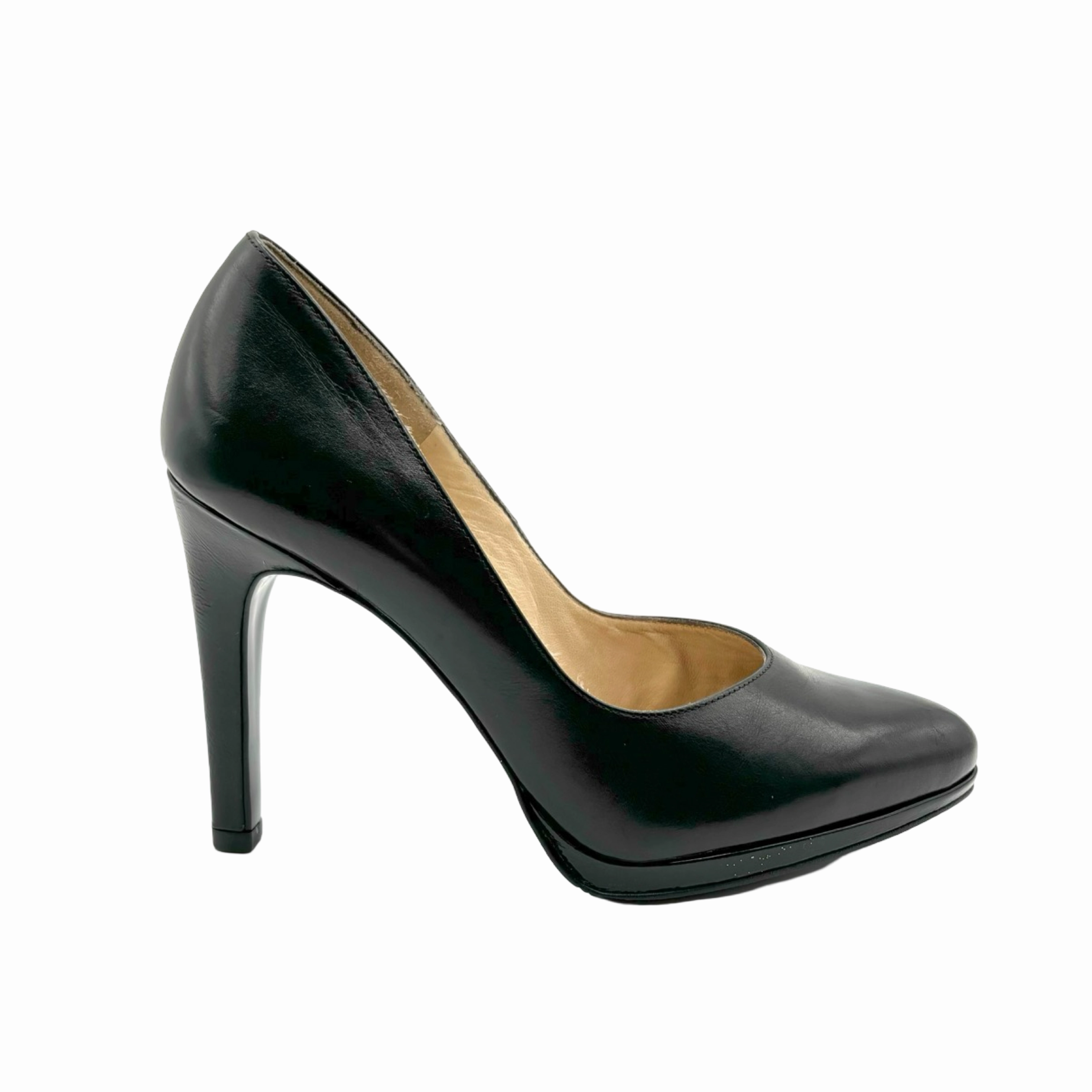 Herdi-Classic Black Patent Heel
