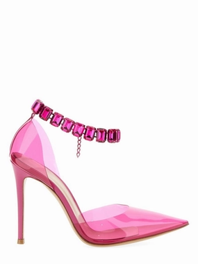 High Stiletto Sandals With Crystal-Embellished Strap