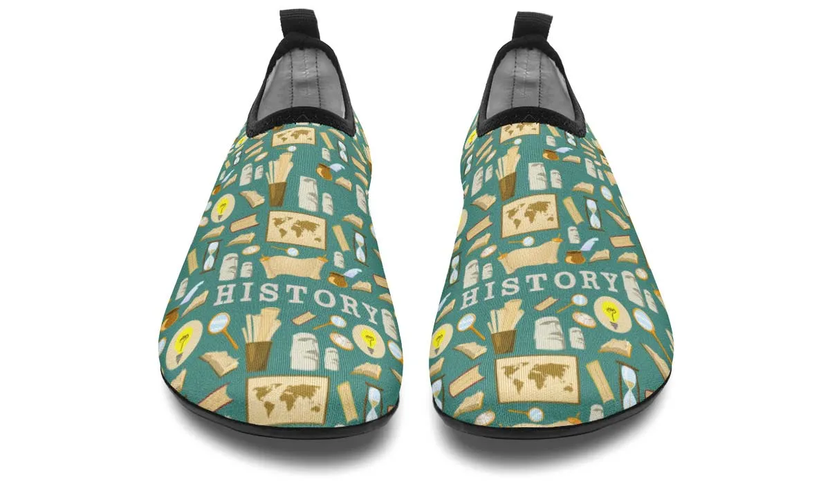 History Buff Aqua Barefoot Shoes