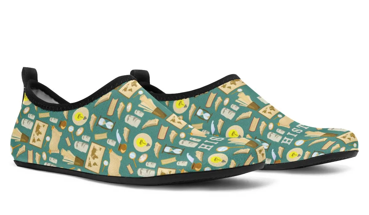 History Buff Aqua Barefoot Shoes