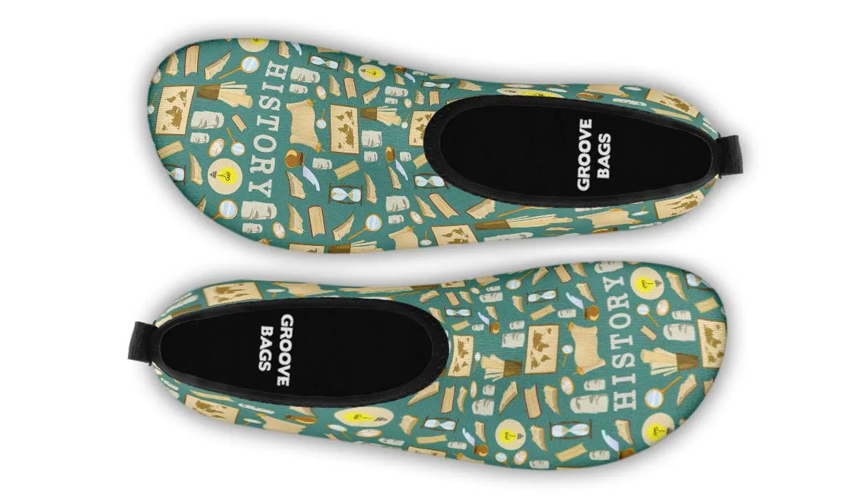 History Buff Aqua Barefoot Shoes
